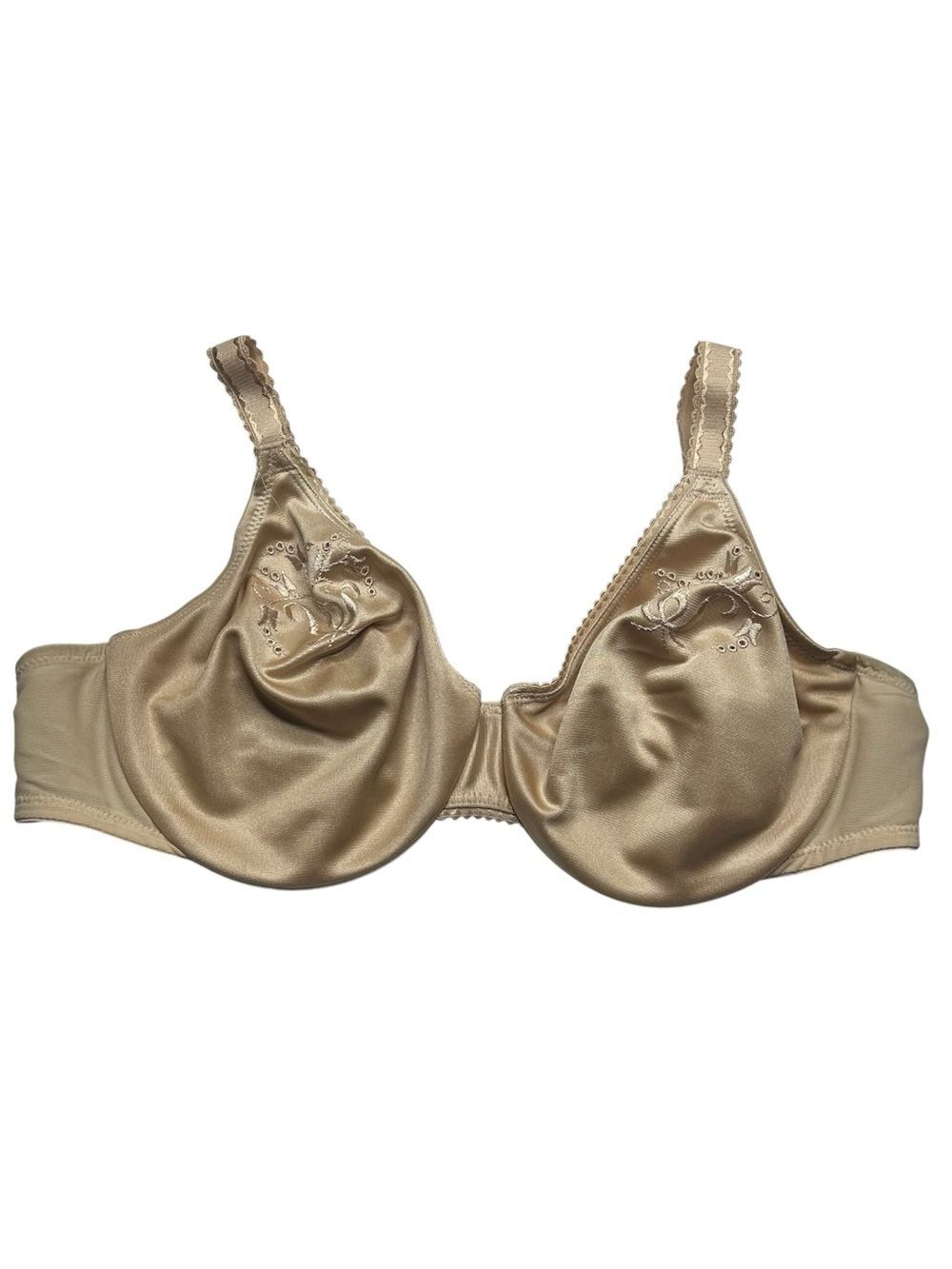 Wacoal Satin Tan unlined full coverage Underwire Bra 38C - Women Intimates